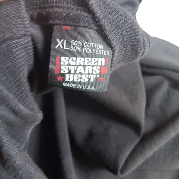 Vintage XL T-shirt Single Stitch Happy Halloween 1993 Screen Stars 90s 1990's - Picture 4 of 4